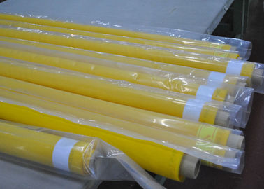 Tessuto del poliestere di stampa dello schermo del filo di giallo 80 per stampaggio di tessuti, larghezza di 250cm